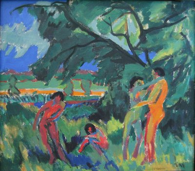 Persone nude che giocano da Ernst Ludwig Kirchner